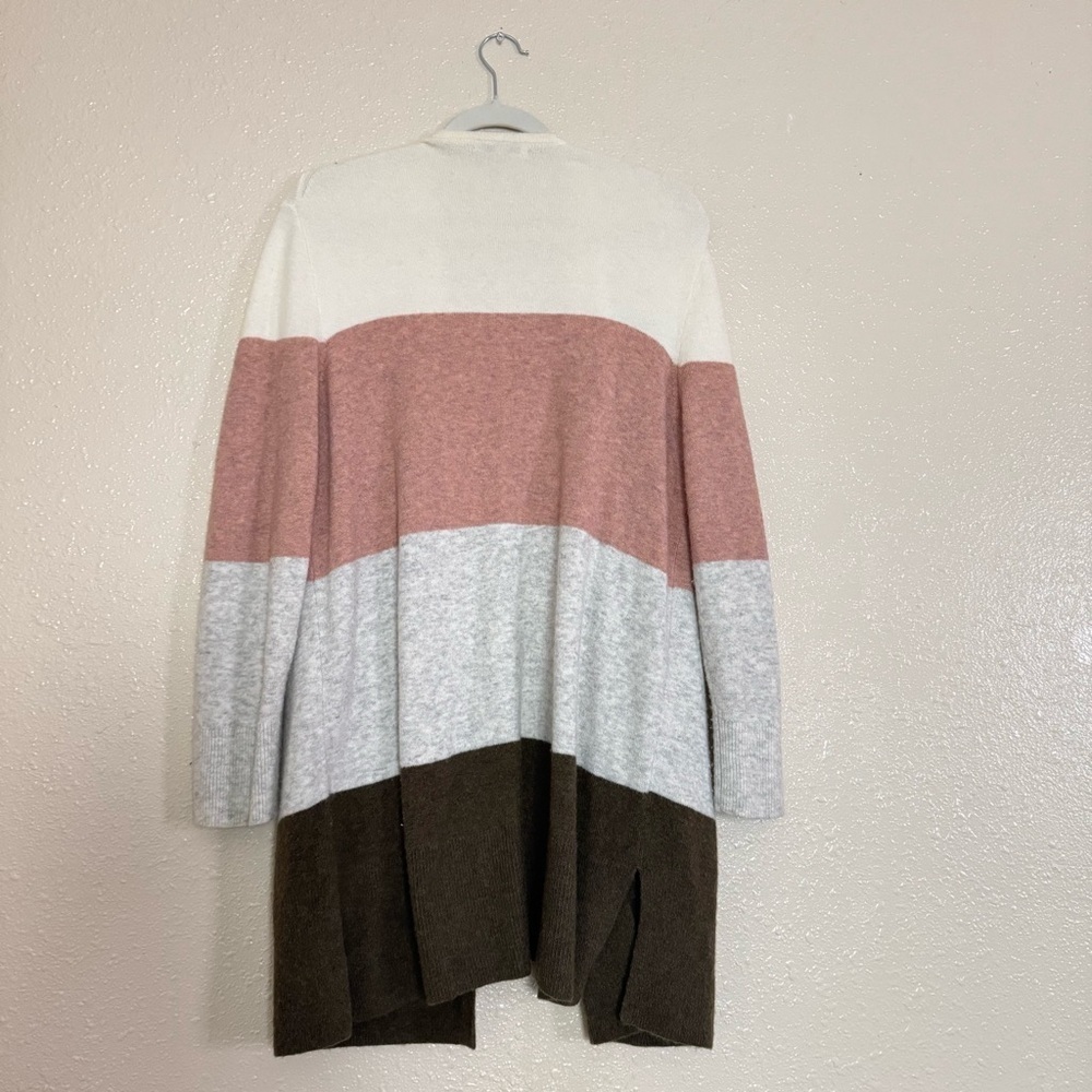 Madewell Alpaca Wool Blend Open Front Colorblock … - image 3